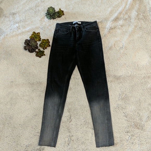 Zara black ombre skinny jeans - Picture 2 of 4